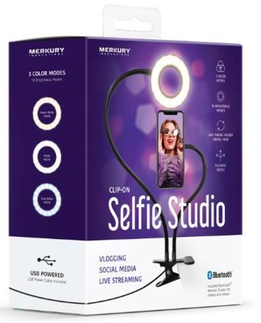 merkury selfie studio ring light clip 9c9c5a6c f9b3 4067 b4f2 8df718bd2b83